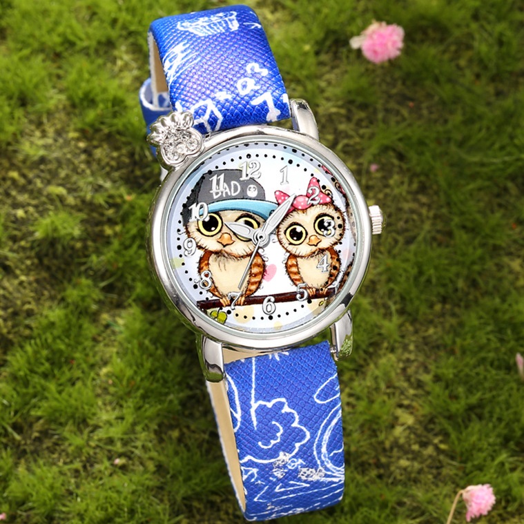 Dječji Sat Owl - Bijeli
