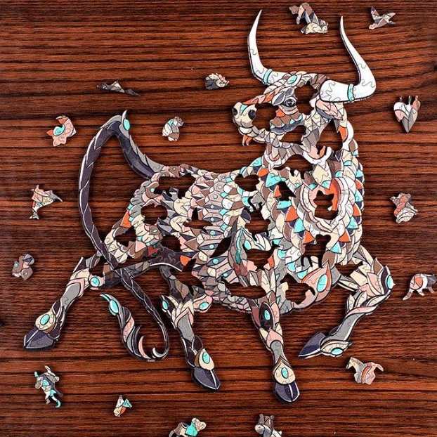 Drvene puzzle - Buffalo/M