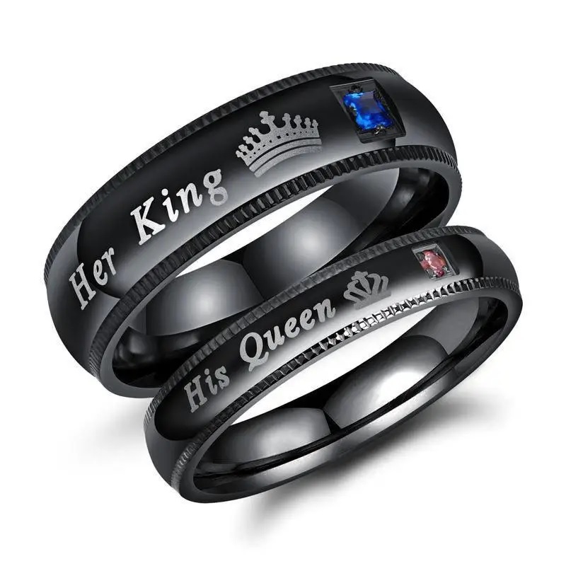 Prsten Her King - Crna / 67mm