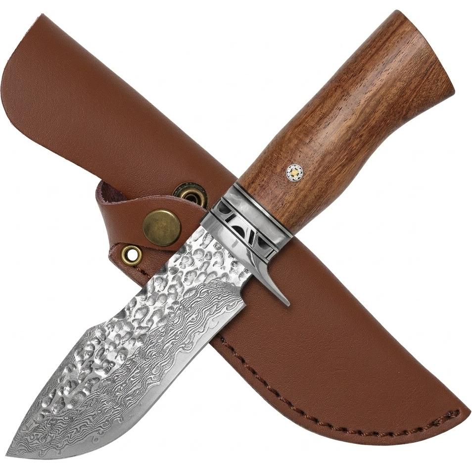 Damaščanski outdoor nož YA-42093 - Smeđi