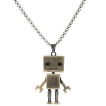 Ogrlica Robot - Zlatna